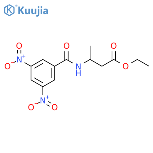 Butanoic acid, 3-[(3,5-dinitrobenzoyl)amino]-, ethyl ester structure