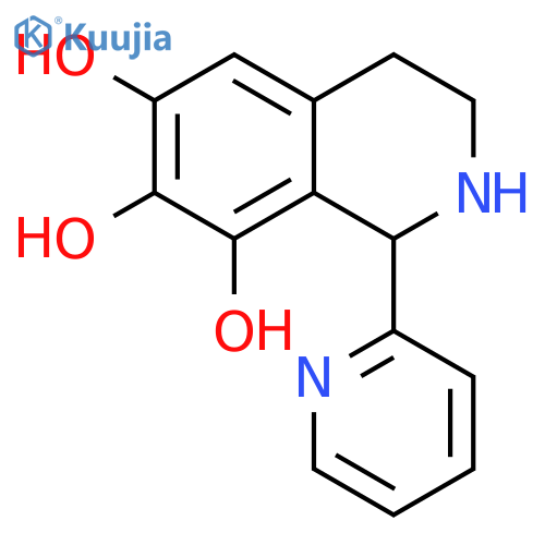 6,7,8-Isoquinolinetriol, 1,2,3,4-tetrahydro-1-(2-pyridinyl)- structure