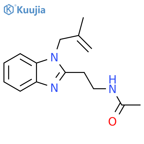 N-{2-1-(2-methylprop-2-en-1-yl)-1H-1,3-benzodiazol-2-ylethyl}acetamide structure