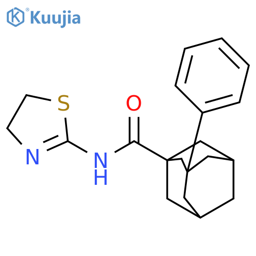 N-(4,5-dihydro-1,3-thiazol-2-yl)-3-phenyladamantane-1-carboxamide structure