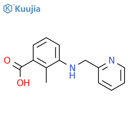 2-Methyl-3-(pyridin-2-ylmethyl)aminobenzoic Acid structure