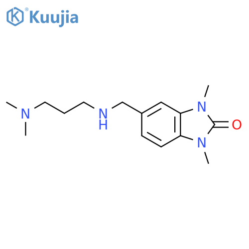 5-({[3-(dimethylamino)propyl]amino}methyl)-1,3-dimethyl-1,3-dihydro-2H-benzimidazol-2-one structure