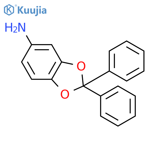 1,3-Benzodioxol-5-amine, 2,2-diphenyl- structure