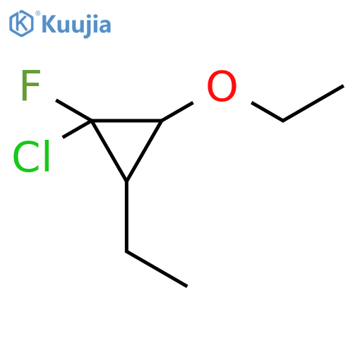 Cyclopropane, 1-chloro-2-ethoxy-3-ethyl-1-fluoro- structure