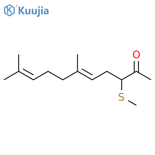 5,9-Undecadien-2-one, 6,10-dimethyl-3-(methylthio)-, (E)- structure
