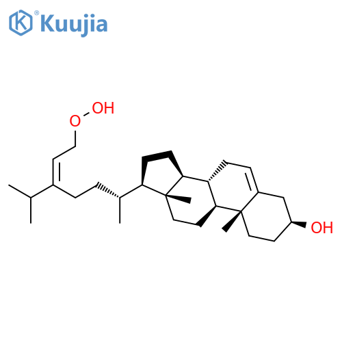 Stigmasta-5,24(28)-dien-3-ol, 29-hydroperoxy-, (3b,24E)- structure