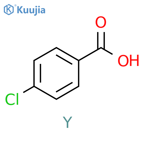 Benzoic acid, 4-chloro-, yttrium(3+) salt structure