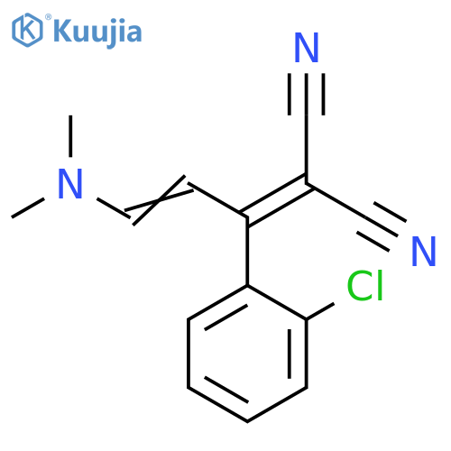 Propanedinitrile,[1-(2-chlorophenyl)-3-(dimethylamino)-2-propenylidene]- structure