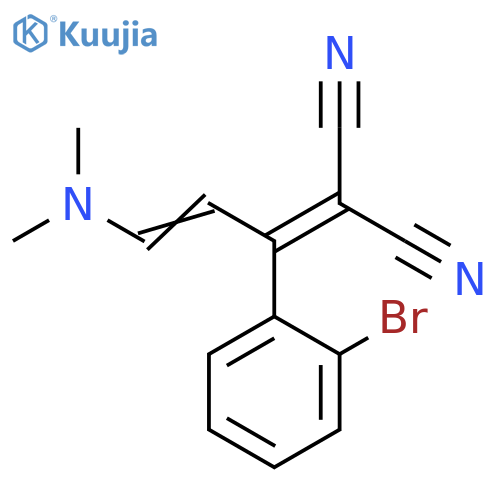 Propanedinitrile,[1-(2-bromophenyl)-3-(dimethylamino)-2-propenylidene]- structure