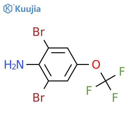 2,6-Dibromo-4-(trifluoromethoxy)benzenamine structure