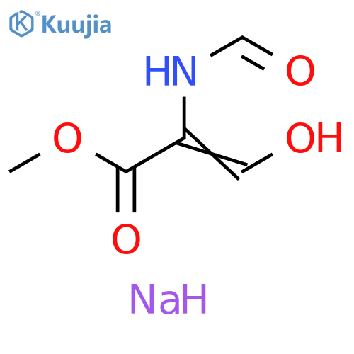 2-Propenoic acid, 2-(formylamino)-3-hydroxy-, methyl ester, sodium salt (1:1) structure