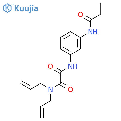 ETHANEDIAMIDE, N'-[3-[(1-OXOPROPYL)AMINO]PHENYL]-N,N-DI-2-PROPENYL- structure