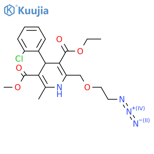 2-(2-Azidoethoxy)methyl-4-(2-chlorophenyl)-3-ethoxycarbonyl-5-methoxycarbonyl)-6-methyl-1,4-dihydropyridine structure