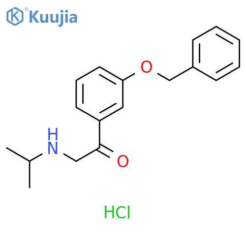 Ethanone, 2-[(1-methylethyl)amino]-1-[3-(phenylmethoxy)phenyl]-, hydrochloride (1:1) structure