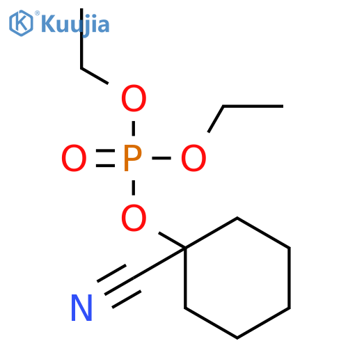 Phosphoric acid, 1-cyanocyclohexyl diethyl ester structure