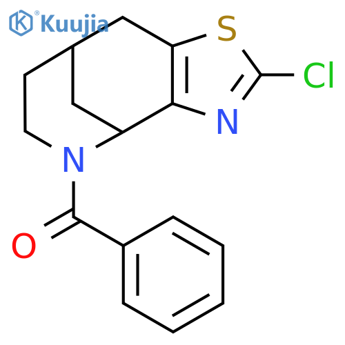 4,8-Methanothiazolo[4,5-c]azocine,5-benzoyl-2-chloro-4,5,6,7,8,9-hexahydro- structure