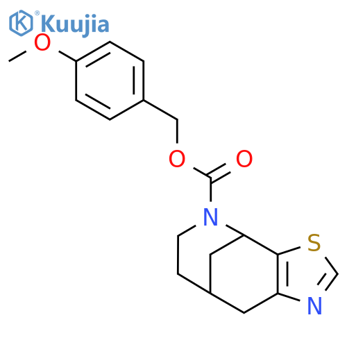 4,8-Methanothiazolo[5,4-c]azocine-5(4H)-carboxylic acid, 6,7,8,9-tetrahydro-, (4-methoxyphenyl)methyl ester structure