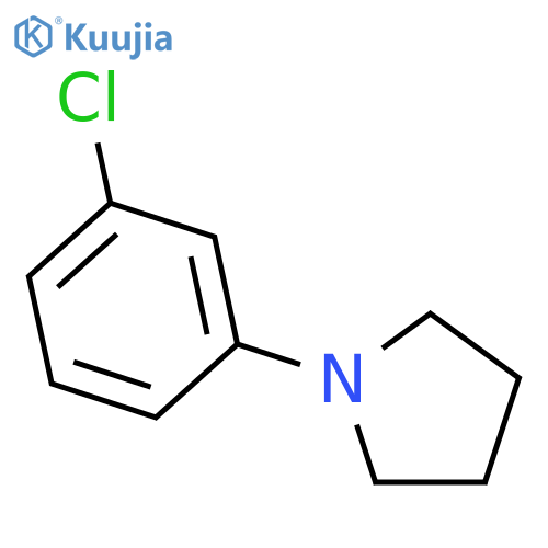 1-(3-Chlorophenyl)pyrrolidine structure
