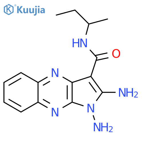 1,2-diamino-N-(butan-2-yl)-1H-pyrrolo2,3-bquinoxaline-3-carboxamide structure