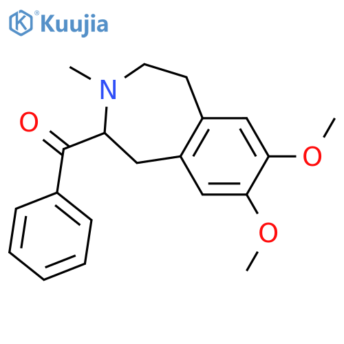 Methanone,phenyl(2,3,4,5-tetrahydro-7,8-dimethoxy-3-methyl-1H-3-benzazepin-2-yl)- structure