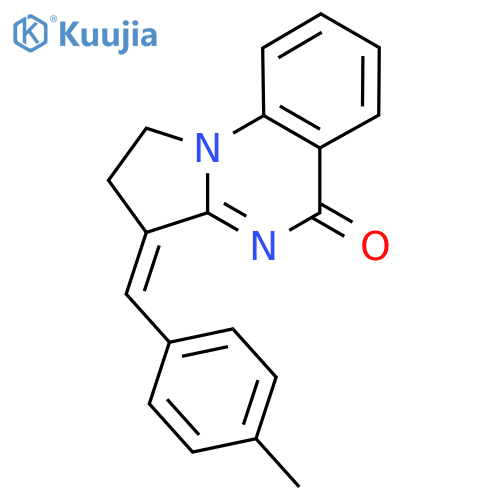 (3Z)-3-(4-methylphenyl)methylidene-1H,2H,3H,5H-pyrrolo1,2-aquinazolin-5-one structure