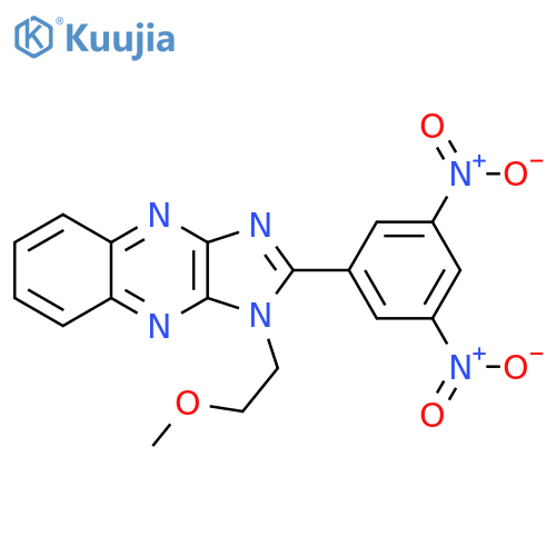 2-(3,5-dinitrophenyl)-1-(2-methoxyethyl)-1H-imidazo4,5-bquinoxaline structure