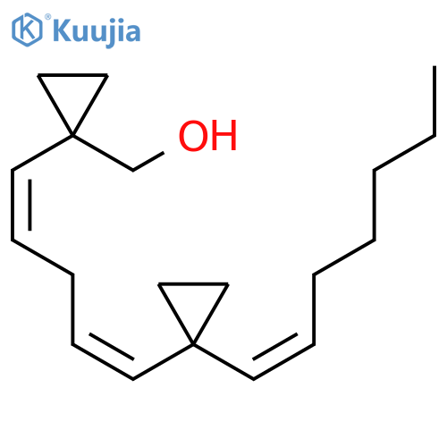 Cyclopropanemethanol, 1-[5-[1-(1-heptenyl)cyclopropyl]-1,4-pentadienyl]-, (Z,Z,Z)- (9CI) structure