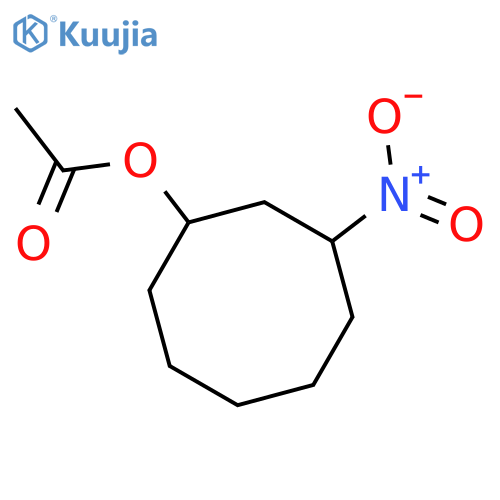Cyclooctanol, 3-nitro-, acetate (ester) structure
