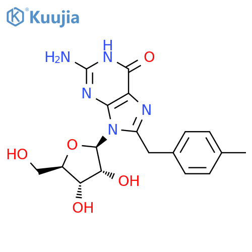 Guanosine, 8-[(4-methylphenyl)methyl]- structure