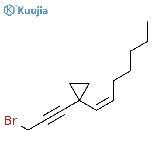 Cyclopropane, 1-(3-bromo-1-propynyl)-1-(1-heptenyl)-, (Z)- (9CI) structure