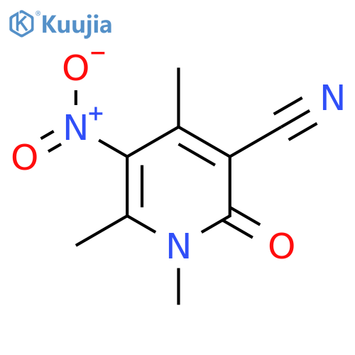 1,4,6-Trimethyl-5-nitro-2-oxo-1,2-dihydropyridine-3-carbonitrile structure