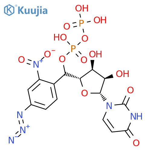 Uridine 5'-(trihydrogendiphosphate), P'-(4-azido-2-nitrophenyl) ester (9CI) structure