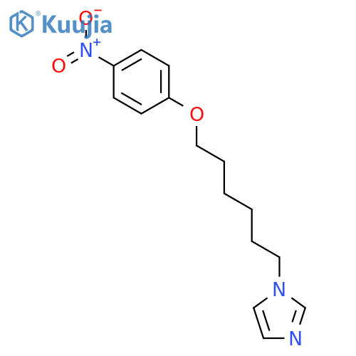 1H-Imidazole, 1-[6-(4-nitrophenoxy)hexyl]- structure