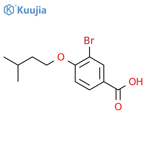 3-Bromo-4-(isopentyloxy)benzoic acid structure