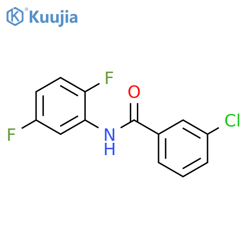 3-chloro-n-(2,5-difluorophenyl)benzamide structure