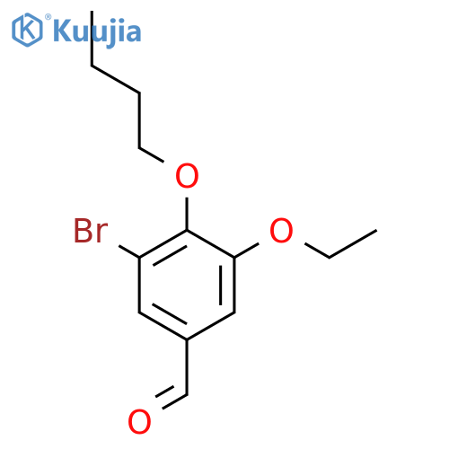 3-Bromo-4-butoxy-5-ethoxybenzaldehyde structure