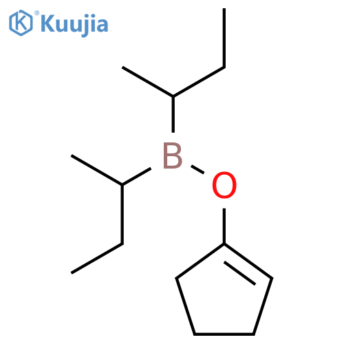 Borinic acid, bis(1-methylpropyl)-, 1-cyclopenten-1-yl ester structure