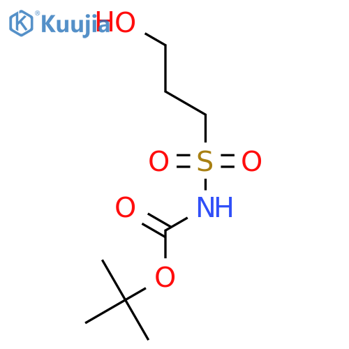Carbamic acid, [(3-hydroxypropyl)sulfonyl]-, 1,1-dimethylethyl ester structure