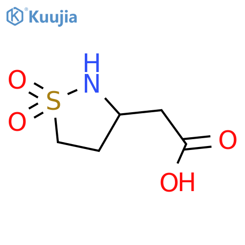 2-(1,1-dioxo-1,2-thiazolidin-3-yl)acetic acid structure
