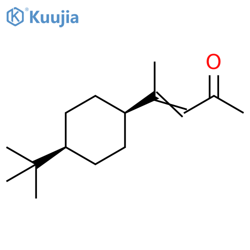 3-Penten-2-one, 4-[4-(1,1-dimethylethyl)cyclohexyl]-, cis- (9CI) structure