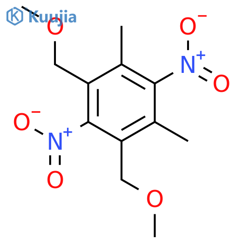 Benzene, 1,3-bis(methoxymethyl)-4,6-dimethyl-2,5-dinitro- structure