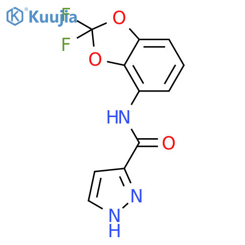 1H-Pyrazole-3-carboxamide, N-(2,2-difluoro-1,3-benzodioxol-4-yl)- structure