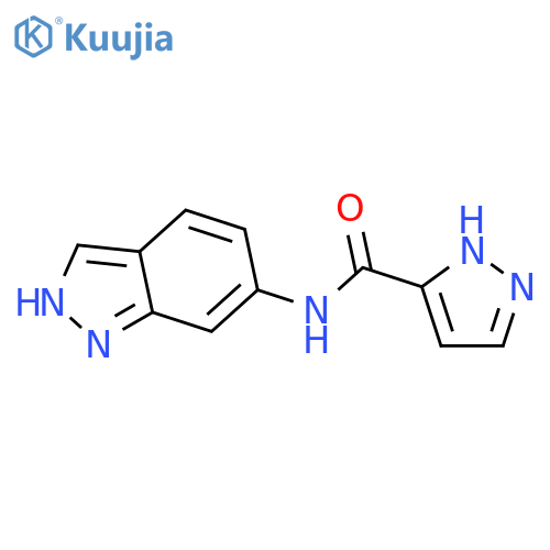 1H-PYRAZOLE-3-CARBOXAMIDE, N-1H-INDAZOL-6-YL- structure