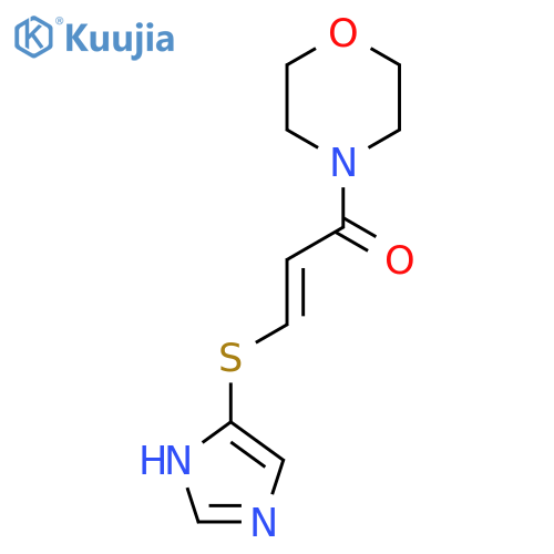 (E)-3-(1H-Imidazol-5-ylsulfanyl)-1-morpholin-4-ylprop-2-en-1-one structure