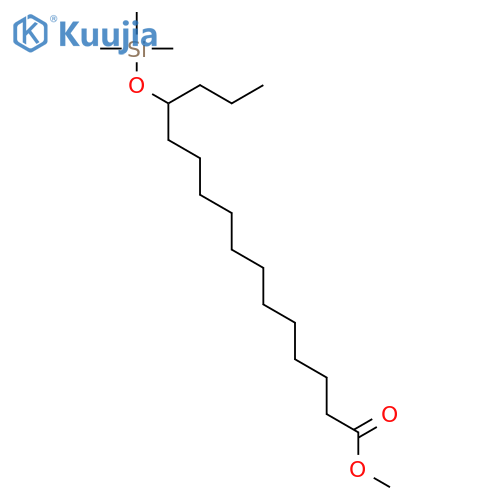 Hexadecanoic acid, 13-[(trimethylsilyl)oxy]-, methyl ester structure
