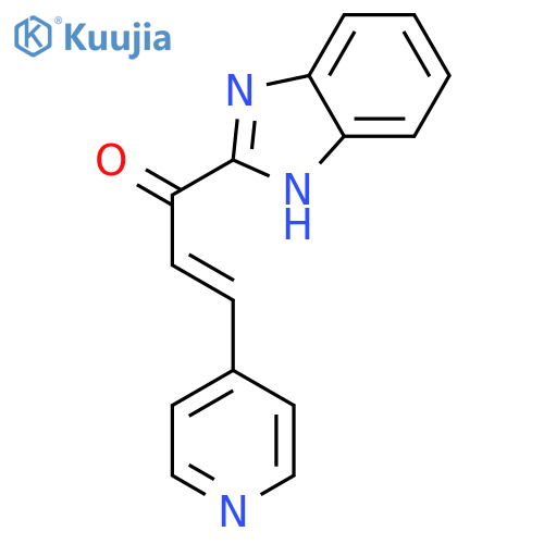 2-Propen-1-one, 1-(1H-benzimidazol-2-yl)-3-(4-pyridinyl)-, (2E)- structure