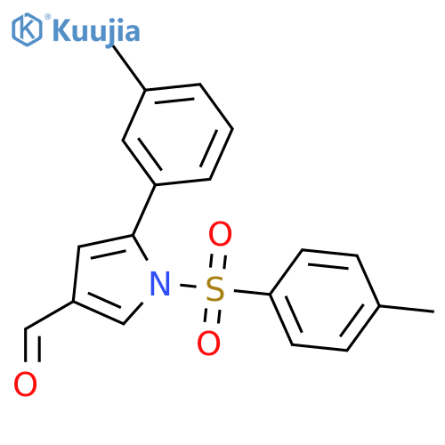 1H-Pyrrole-3-carboxaldehyde,5-(3-methylphenyl)-1-[(4-methylphenyl)sulfonyl]- structure