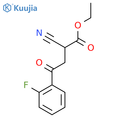 Ethyl α-Cyano-2-fluoro-γ-oxobenzenebutanoate structure