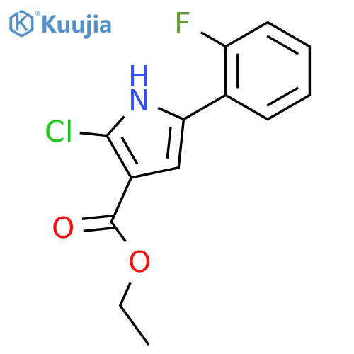 Ethyl 2-Chloro-5-(2-fluorophenyl)-1H-pyrrole-3-carboxylate structure