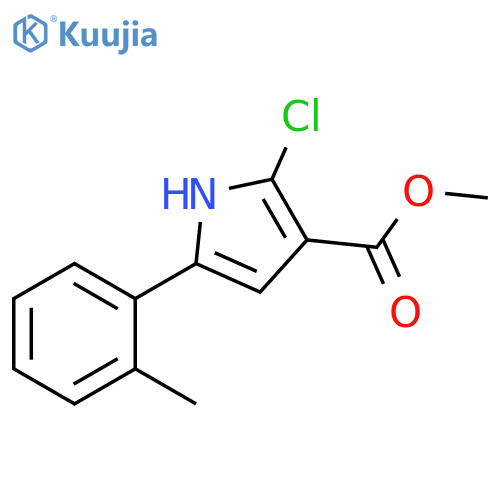 1H-Pyrrole-3-carboxylic acid, 2-chloro-5-(2-methylphenyl)-, methyl ester structure
